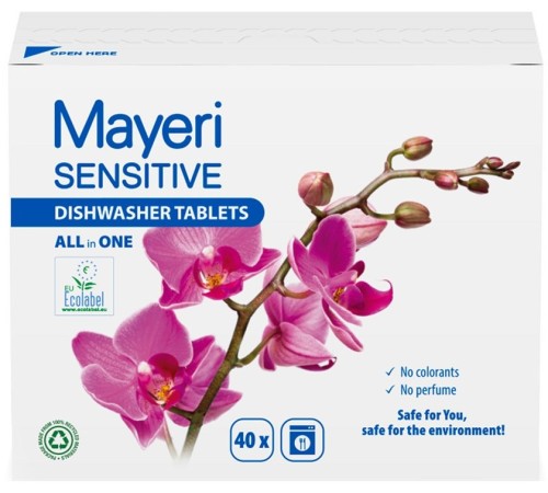 Tabletki do zmywarki sensitive all-in-one 40szt MAYERI