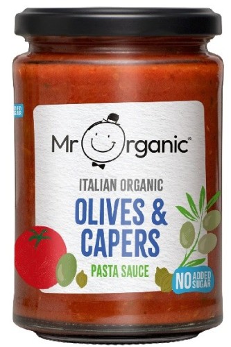 Sos do makaronu z oliwkami i kaparami bez dodatku cukru BIO 350 g MR ORGANIC