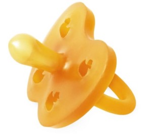 Kauczukowy smoczek okrągły kaczki 0-3 miesięcy HEVEA