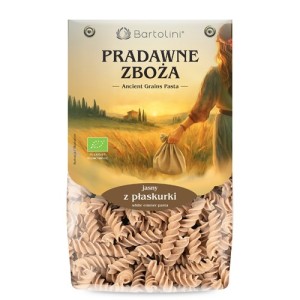 Makaron z płaskurki świderek BIO 250g BARTOLINI
