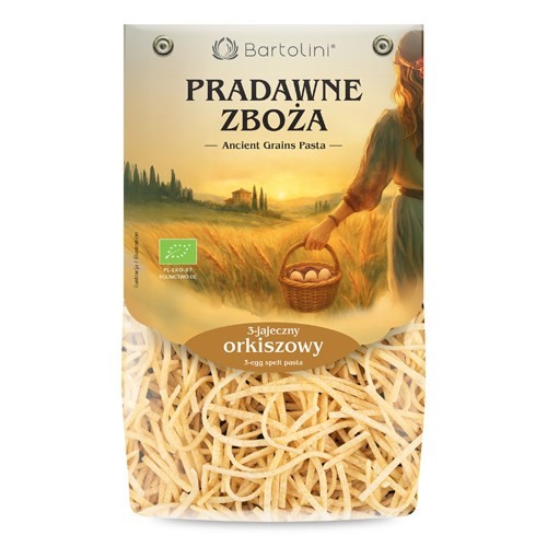 Makaron orkiszowy 3 jajeczny kluska BIO 250g BARTOLINI