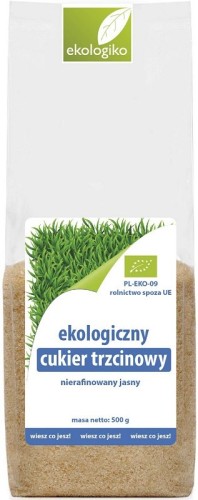 Cukier trzcinowy jasny BIO 500 g EKOLOGIKO