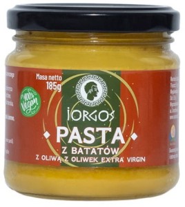 Pasta z batatów z oliwą z oliwek extra virgin 185g IORGOS
