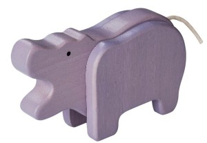 Bambusowy hipopotam od 24m-ca (9x4x7cm) EVEREARTH
