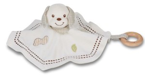 Bawełniana przytulanka, kocyk piesek od 0m-ca (25cm) fsc & gots EVEREARTH