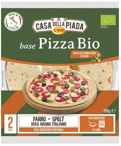 Spody do pizzy orkiszowe BIO 260 g (2 szt) CASA DELLA PIADA