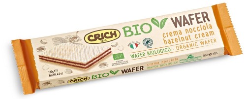 Wafelki z kremem z orzechów laskowych BIO 125 g CRICH
