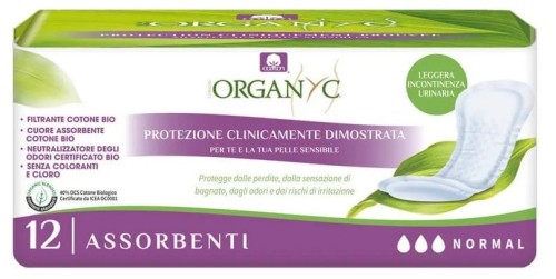 Podpaski urologiczne w stanach nietrzymania moczu, normal 12szt BIO ORGAN(Y)C