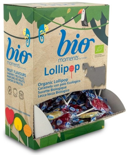 Lizaki owocowe serduszka BIO BEZGL. 100 x 8,3 g CARAMELOS