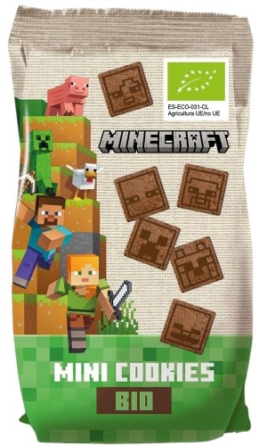 Mini ciastka kakaowe dla dzieci Minecraft BIO 100 g ŚWINKA PEPPA