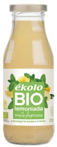 Lemoniada z miętą pieprzową bez dodatku cukru BIO 200 ml EKOLO