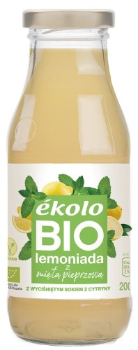 Lemoniada z miętą pieprzową bez dodatku cukru BIO 200 ml EKOLO