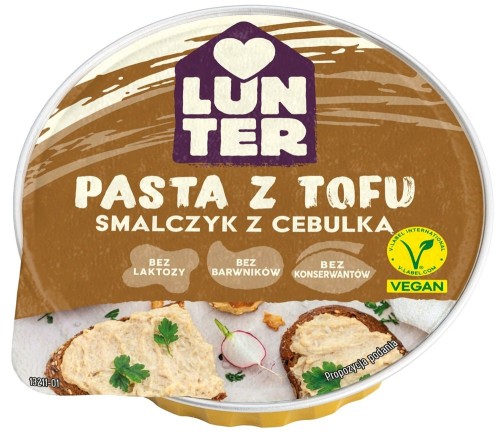 Pasta z tofu smalczyk z cebulką 75 g LUNTER