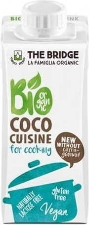 Krem kokosowy do gotowania bez glutenu 200ml EKO The Bridge DATA: 04.2026