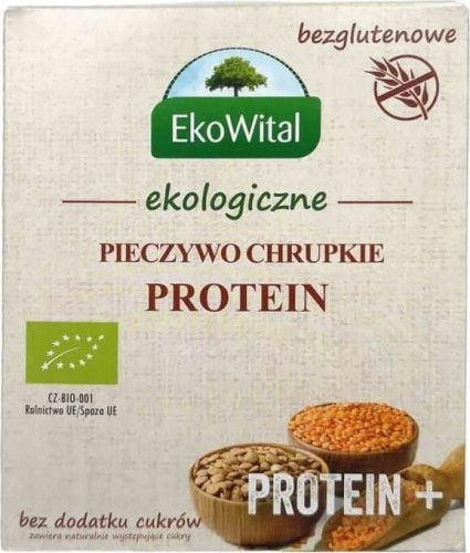 Pieczywo chrupkie protein bezglutenowe BIO 100 g Ekowital DATA: 05.2026