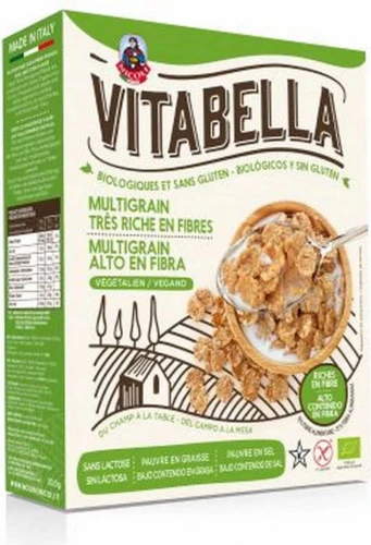 Płatki ryżowo - kukurydziane bezglutenowe BIO 300 g VITABELLA DATA: 09-2026