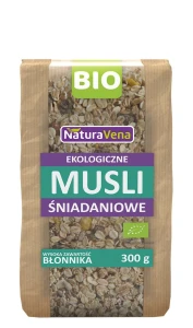 MUSLI ŚNIADANIOWE BIO 300 g - NATURAVENA DATA: 09-2026