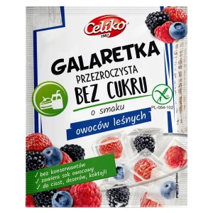 Galaretka bez cukru owoce leśne (przeźroczysta) Celiko, 14g DATA: 09-2026