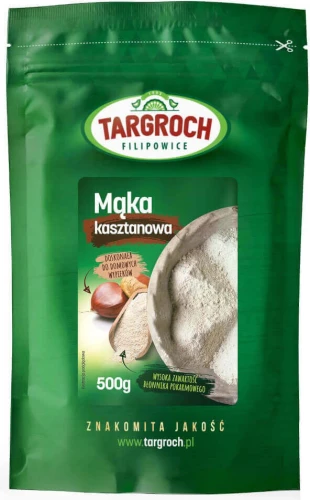 Mąka kasztanowa 500g Targroch DATA: 09-2026