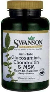 Glukozamina Chondroityna MSM Glucosamine Chondroitin MSM 360tab. SWANSON DATA: 09-2026