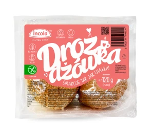 DROŻDŻÓWKA TAKA JAK CHAŁKA BEZGLUTENOWA (2 szt.) 120 g - INCOLA DATA: 10-2026