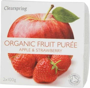 Deser jabłko-truskawka BIO 200 g Clearspring DATA: 10-2026