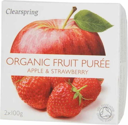 Deser jabłko-truskawka BIO 200 g Clearspring DATA: 10-2026