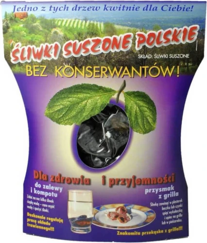 Śliwki suszone bez konserwantów 200 g Kalejdoskop DATA: 10-2026