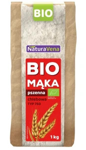 MĄKA PSZENNA CHLEBOWA TYP 750 BIO 1 kg - NATURAVENA DATA: 10-2026