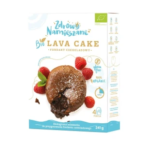 MIESZANKA NA CIASTO FONDANT CZEKOLADOWY (LAVA CAKE) BEZGLUTENOWA BIO 241 g - ZDROWO NAMIESZANE DATA: 10-2026