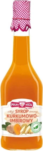 Syrop kurkumowo-imbirowy 500 ml DATA: 09-2026