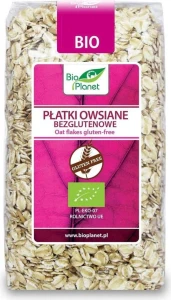 PŁATKI OWSIANE BEZGLUTENOWE BIO 300 g - BIO PLANET DATA: 09-2026