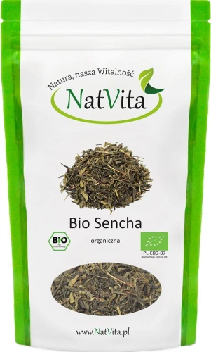 Zielona herbata Sencha BIO 100g NatVita DATA: 09-2026