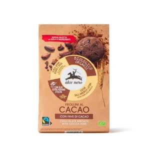 CIASTKA KAKAOWE Z ZIARNAMI KAKAO FAIR TRADE BIO 250 g - ALCE NERO DATA: 11-2026