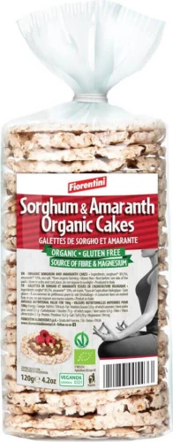WAFLE Z SORGO I AMARANTUSA BEZGLUTENOWE BIO 120 g - FIORENTINI DATA: 11-2026