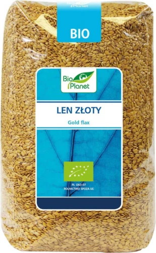 LEN ZŁOTY BIO 1 kg - BIO PLANET DATA: 11-2026