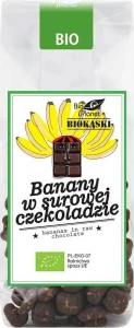BANANY W SUROWEJ CZEKOLADZIE BIO 100 g - BIO PLANET DATA: 11-2026