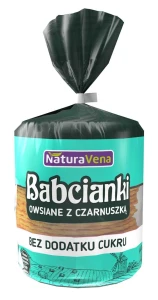 BABCIANKI OWSIANE Z CZARNUSZKĄ BEZ DODATKU CUKRÓW 100 g - NATURAVENA DATA: 10-2026