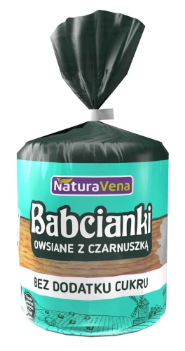 BABCIANKI OWSIANE Z CZARNUSZKĄ BEZ DODATKU CUKRÓW 100 g - NATURAVENA DATA: 10-2026