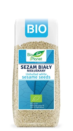 SEZAM BIAŁY NIEŁUSKANY BIO 200 g - BIO PLANET DATA: 10-2026