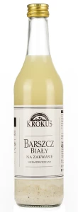 BARSZCZ BIAŁY NA ZAKWASIE NIEPASTERYZOWANY 480 ml - KROKUS DATA: 10-2026