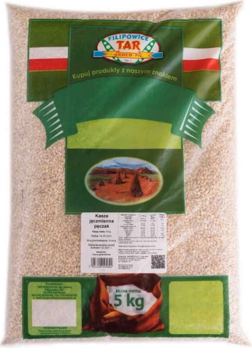 Kasza jęczmienna pęczak 5kg Targroch DATA: 10-2026