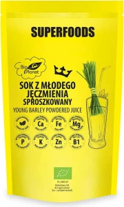 SOK Z MŁODEGO JĘCZMIENIA SPROSZKOWANY BIO 150 g - BIO PLANET DATA: 11-2026
