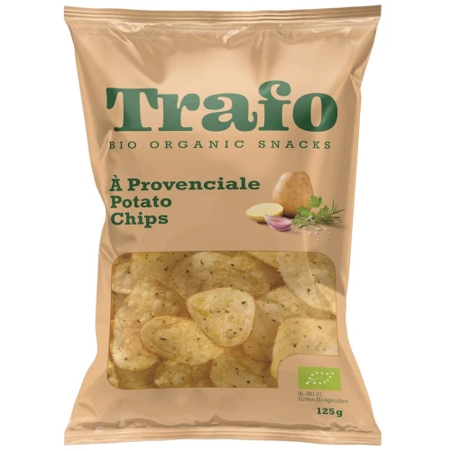CHIPSY ZIEMNIACZANE Z ZIOŁAMI PROWANSALSKIMI BIO 125 g - TRAFO DATA: 12-2026