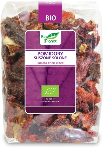 POMIDORY SUSZONE SOLONE BIO 400 g - BIO PLANET DATA: 12-2026