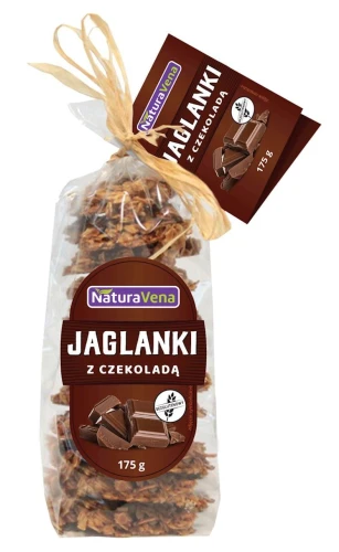 CIASTKA JAGLANKI Z CZEKOLADĄ BEZGLUTENOWE 175 g - NATURAVENA DATA: 12-2026