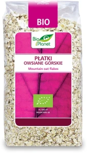 PŁATKI OWSIANE GÓRSKIE BIO 300 g - BIO PLANET DATA: 12-2026
