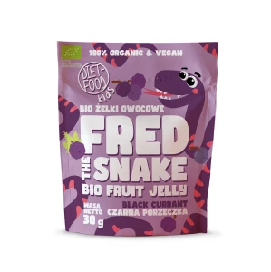 ŻELKI CZARNA PORZECZKA BIO 30 g - DIET-FOOD (FRED THE SNAKE) DATA: 12-2026