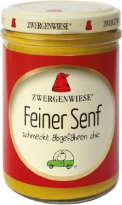 BIO MUSZTARDA DELIKATESOWA BEZGLUTENOWA 160 ml - ZWERGENWIESEE DATA: 12-2026