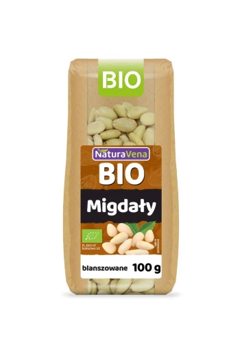 MIGDAŁY BLANSZOWANE BIO 100 g - NATURAVENA DATA: 12-2026